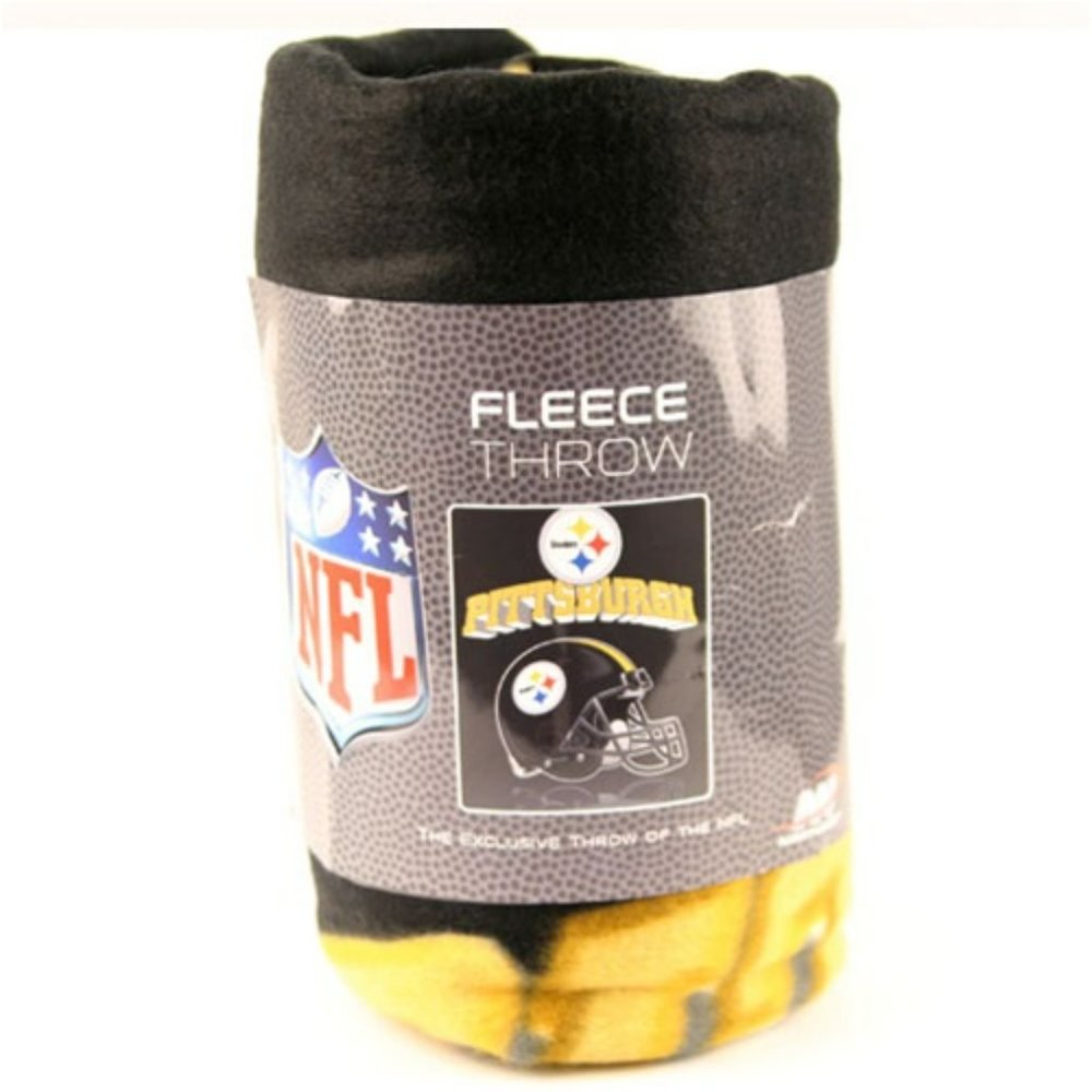 PITTSBURGH STEELERS BLANKET FLEECE THROW NEW GRIDIRON NFL LICENSED BY NORTHWEST